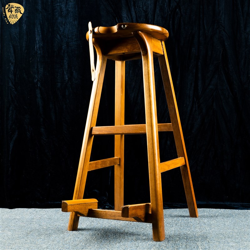 声藏blue 实木琴凳吉他s单人演奏非洲花梨木高端bass乐器支架凳子