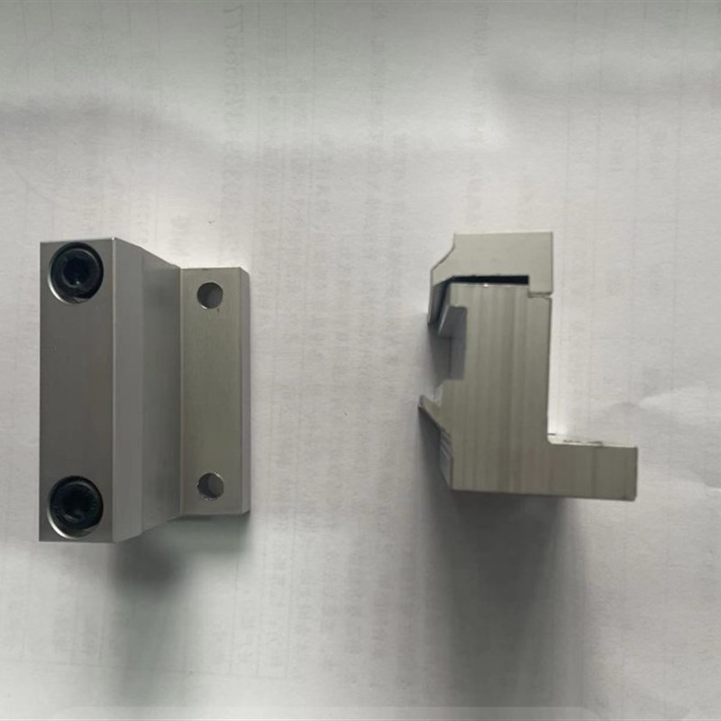 高速机械式无杆气缸带导轨u安装附件F气缸固定支架端盖支架中部支