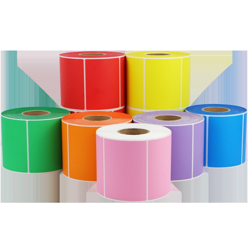 彩色印刷艾利铜版纸80-100宽度可订做定制出货速度快包装分类箱贴