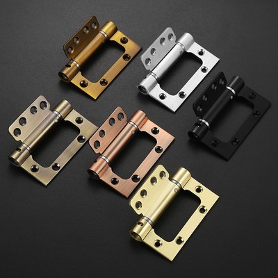 乐欣家隐形门子母合页带自动关门免开槽铝合金木门闭门器弹簧铰链