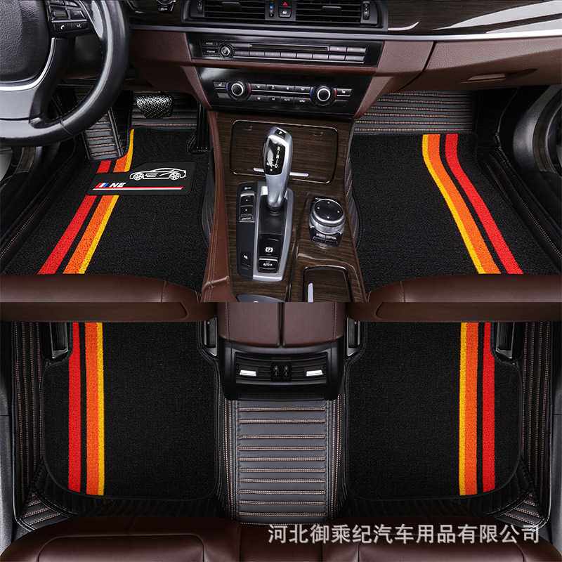 适用于菲亚特500脚垫专车专用全大/包围汽车脚垫皮革单双层耐磨用