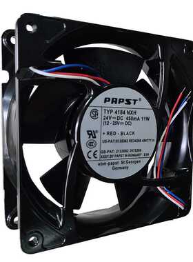 德国ebmPAPST 12038 4184NXH/NXHR 24V 458mA 11W 12cm 铝框 风扇