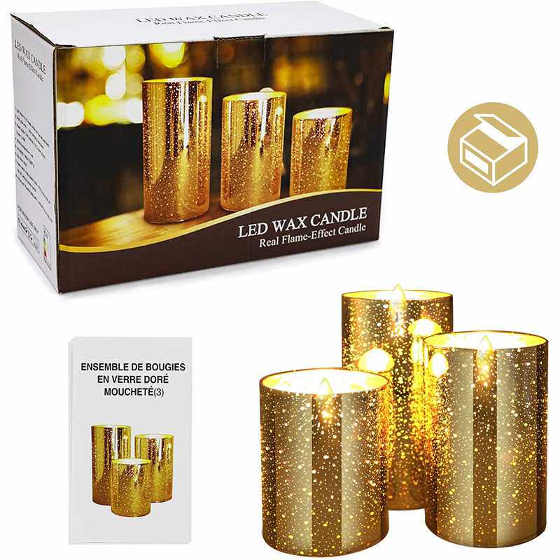 亚马逊热销跨境热采电子蜡烛装LED仿真火焰灯定时套装工厂直销