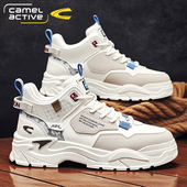 皮面防水运动厚底高帮工装 2026新款 靴 夏季 德国骆驼动感马丁靴男款