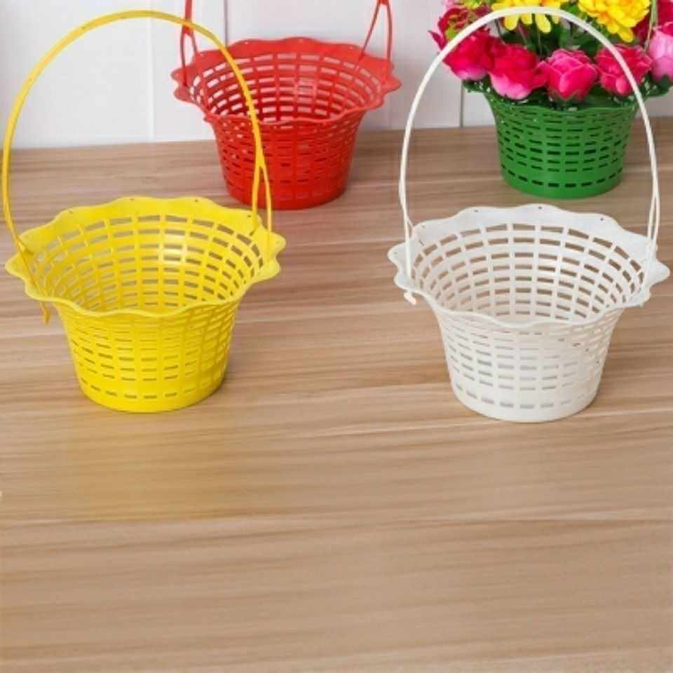 【100个起】塑料仿真手提篮仿真花鲜花舞蹈道具店铺开业喜庆花篮