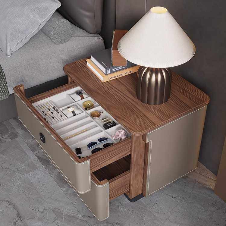 现代简约床头柜卧室智能指纹锁收纳柜个性带首饰盒二斗柜马鞍皮柜,农机/农具/农膜,其它农用工具,淘宝优惠券,粉丝福利购,淘宝优惠卷