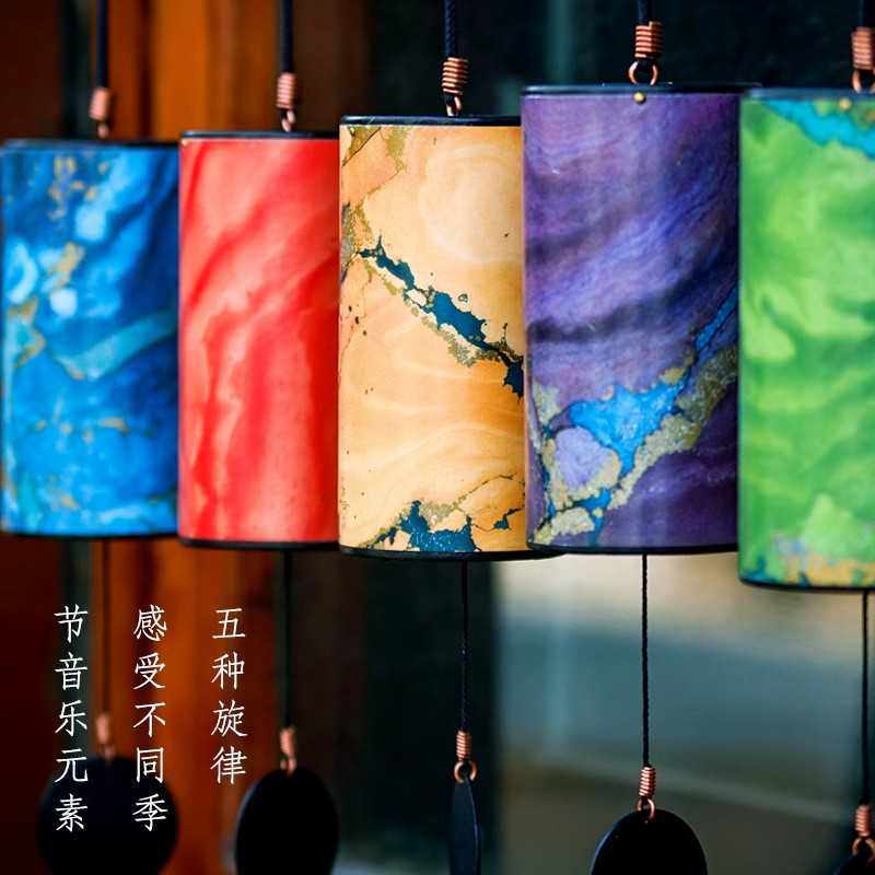 风铃唱诵风铃法国手摇铃冥想瑜伽疗愈乐器禅意五行阳台挂铃