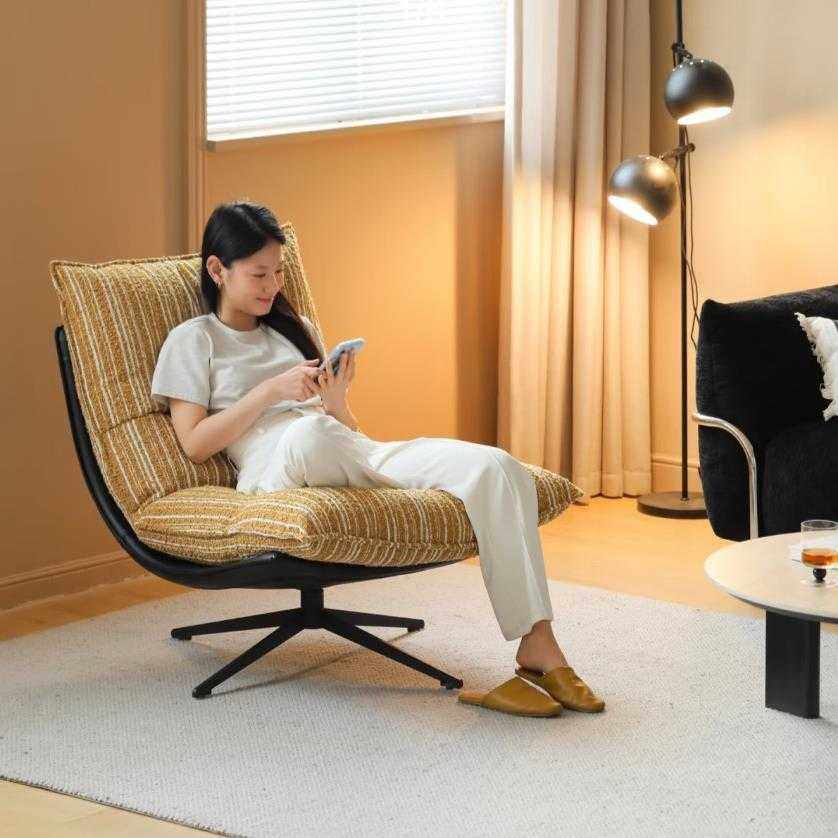 躺椅北欧单人沙发椅休闲客厅阳台家用卧室轻奢旋转懒人休闲椅,农机/农具/农膜,其它农用工具,淘宝优惠券,粉丝福利购,淘宝优惠卷
