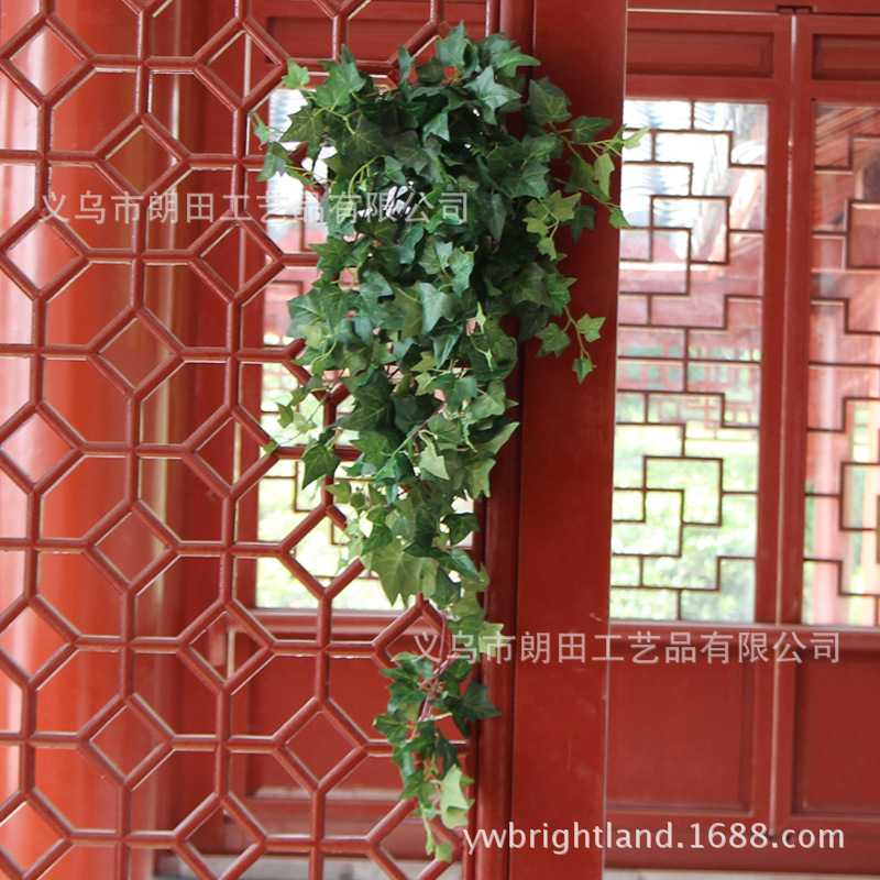 绿色常春藤仿真春色常春藤壁挂仿真地瓜叶壁挂植物墙仿真藤蔓