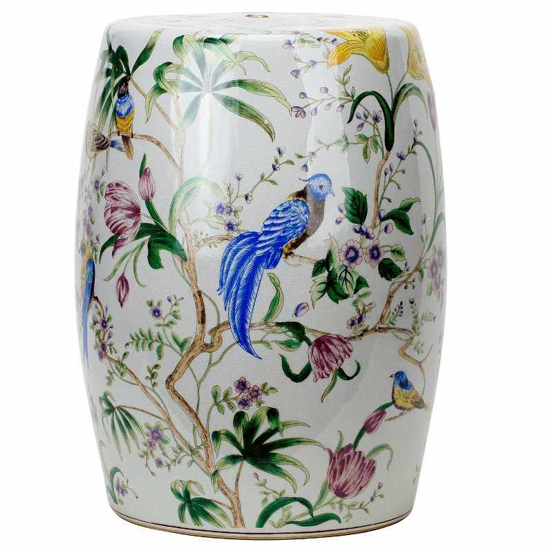 陶瓷花鸟花园凳冰裂鼓凳釉上五彩新中式坐墩边几,农机/农具/农膜,其它农用工具,淘宝优惠券,粉丝福利购,淘宝优惠卷