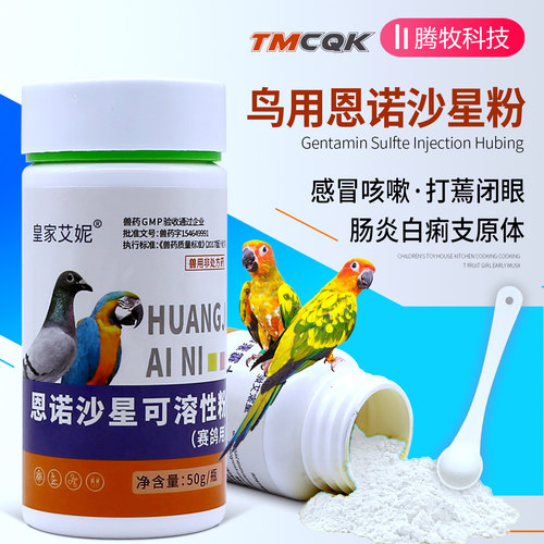 鸽子鹦鹉鸟肠炎肺炎用恩诺沙星粉