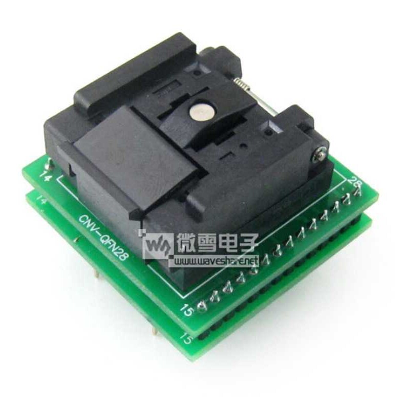 QFN28转DIP28编程座 IC测试座QFN-28B-0.65