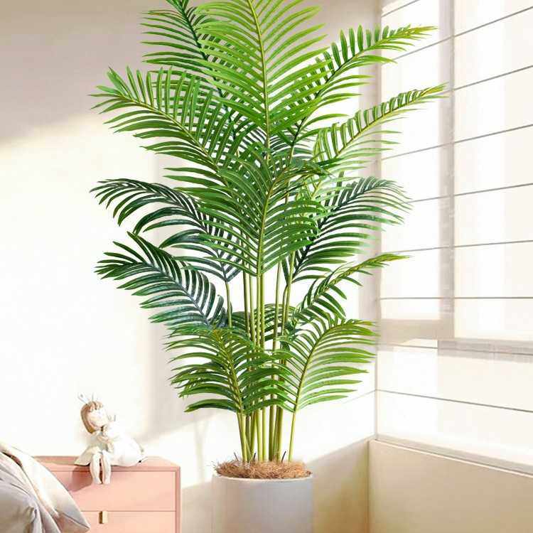客厅仿真绿植盆栽散尾葵高端轻奢室内摆件落地装饰花仿生植物假树,电子元器件市场,其它元器件,淘宝优惠券,粉丝福利购,淘宝优惠卷