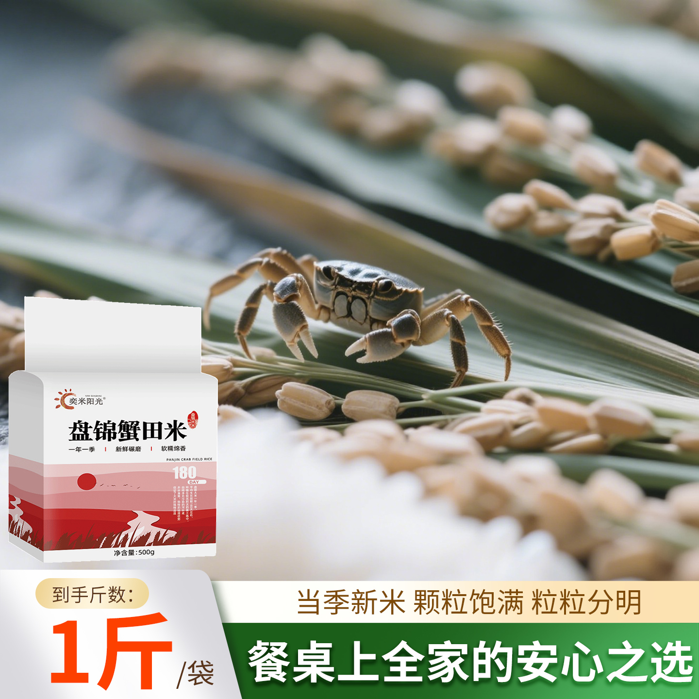 【奕米阳光】2025年新米盘锦大米1斤黑龙江黑土地种植500g小袋装