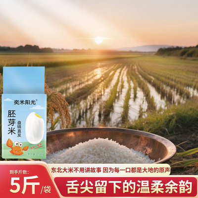 【胚芽米】当季新米胚芽大米5斤装颗粒饱满软糯全家的信赖之选