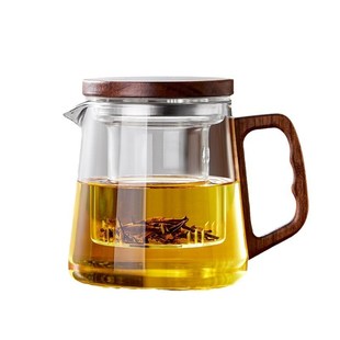 家用玻璃泡茶杯高硼硅过滤茶水B分离三件杯办公室男女玻璃泡茶器