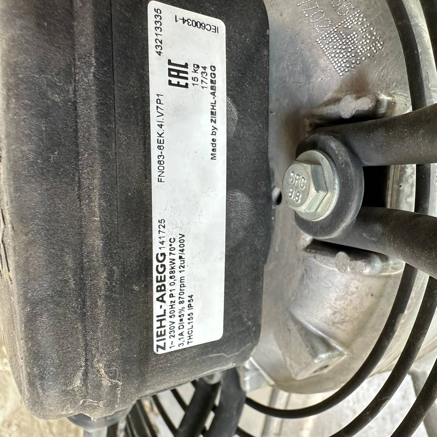 【议价】施乐百风机FN063.6EK.4I.V7P1，电压220V，