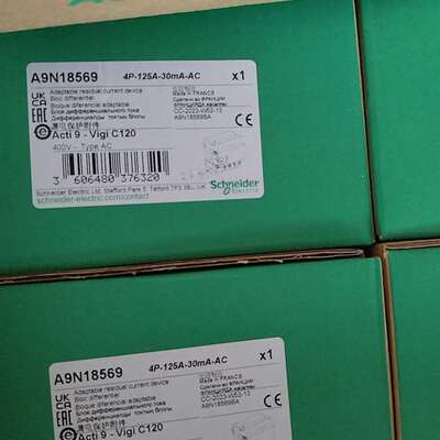 议价施耐德C120漏电附件A9N18569，全新正品年份