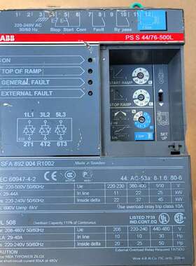 议价ABB软启动22KW 1SFA892004R1002 原装拆