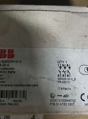 议价ABBms325马达保护断路器全新