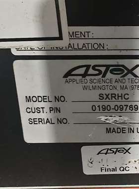 议价出一台ASTeX SXRHC二手拆机高压电源，型号