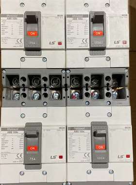 议价LS产电ABS103c 3P75A 100A空气开关 正品拆