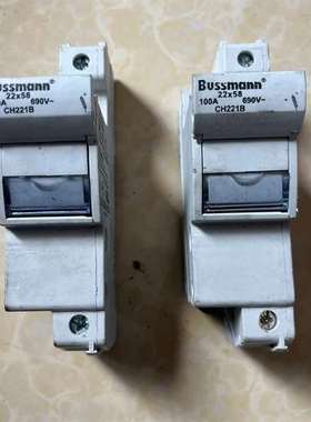 议价bussmann熔断器底座CH221B，成色如图，拆机