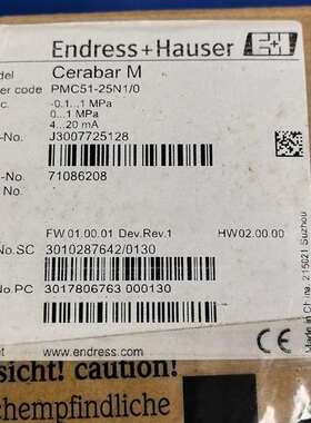 议价恩德斯豪斯E+H压力变送器，型号PMC51-25N1/0