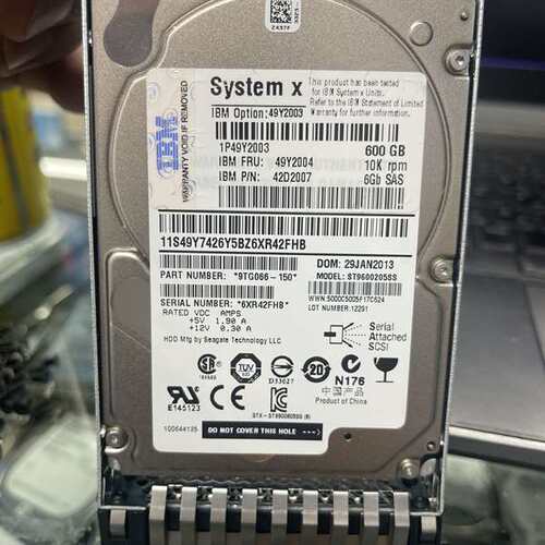 议价原装拆机 IBM 49Y2004 600G 2.5寸 10K