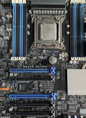 【议价】华硕P9X79 WS/IPMI一片成色9成新，全功