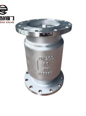 厂家生产销售不锈钢立式止回阀H42W-16PDN200法兰硬密封止回阀