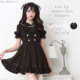 梦展望Dear Love蕾丝风对扣连衣裙可爱淑女裙子半身裙子535733