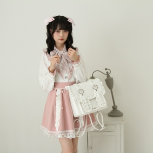 梦展望 心形兔耳褶皱痛包 二次元日系小食量日常双肩背包 535896