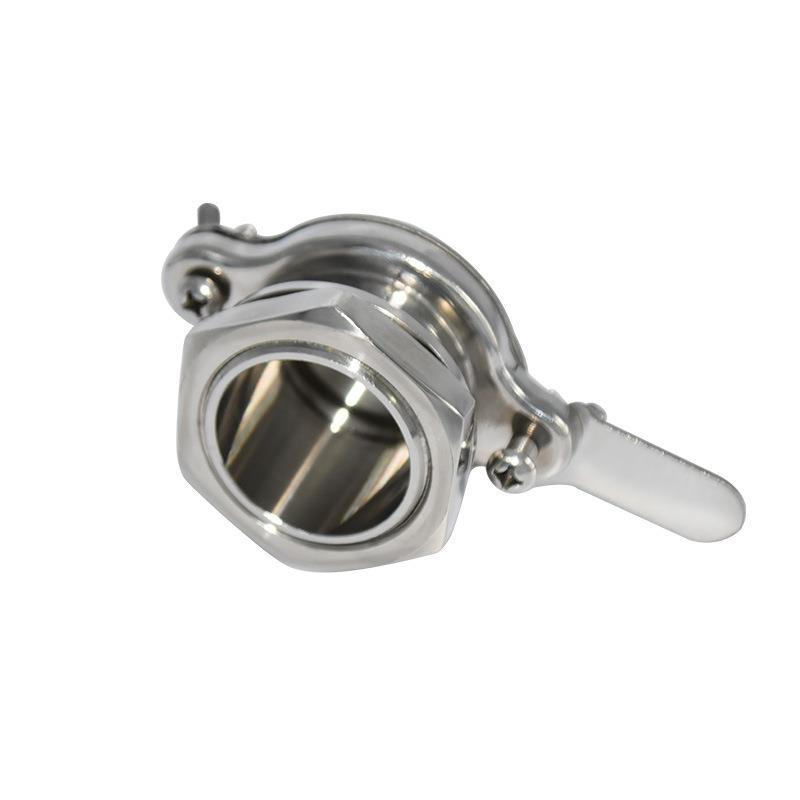 现货供应44mm304不锈钢出蜜口摇蜜机流蜜阀流蜜口养蜂工具