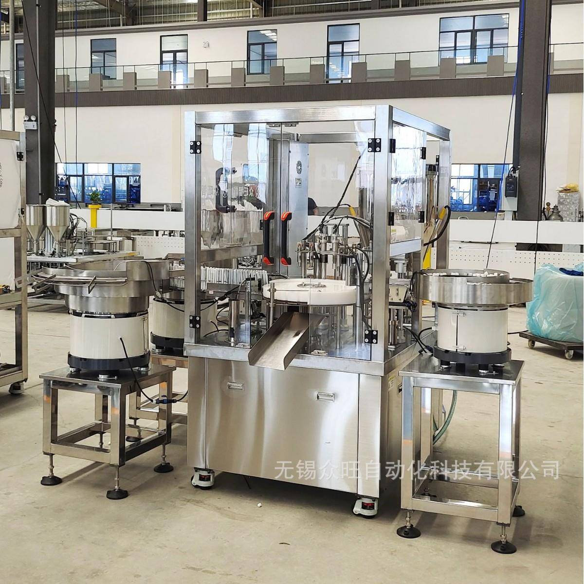 全自动凝胶液体灌装机高速灌装护肤品凝胶灌装设备多种容量可调