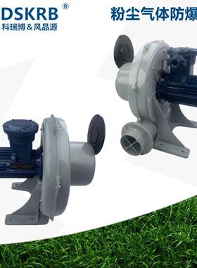 零售ExtDA21IP65粉尘防爆中压风机铝材打磨粉尘收集鼓风机
