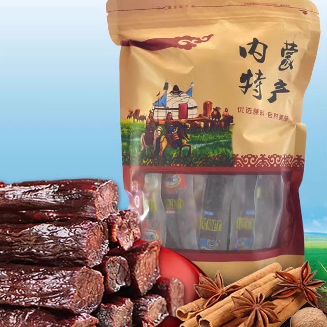 一号牧场手撕牛肉内蒙古手撕牛肉干500特产原味香辣味