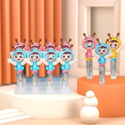 卡通造型玩具糖压片糖儿童网红抖音休闲小零食品益智玩具糖果