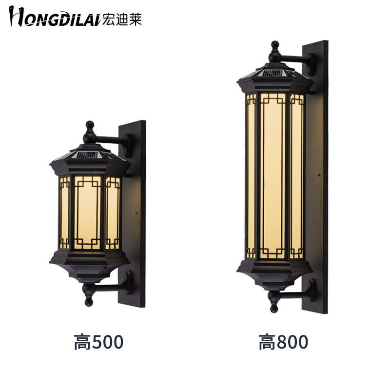 滕王阁太阳能壁灯新中式阳台灯过道灯露台灯防水户外灯门柱庭院灯