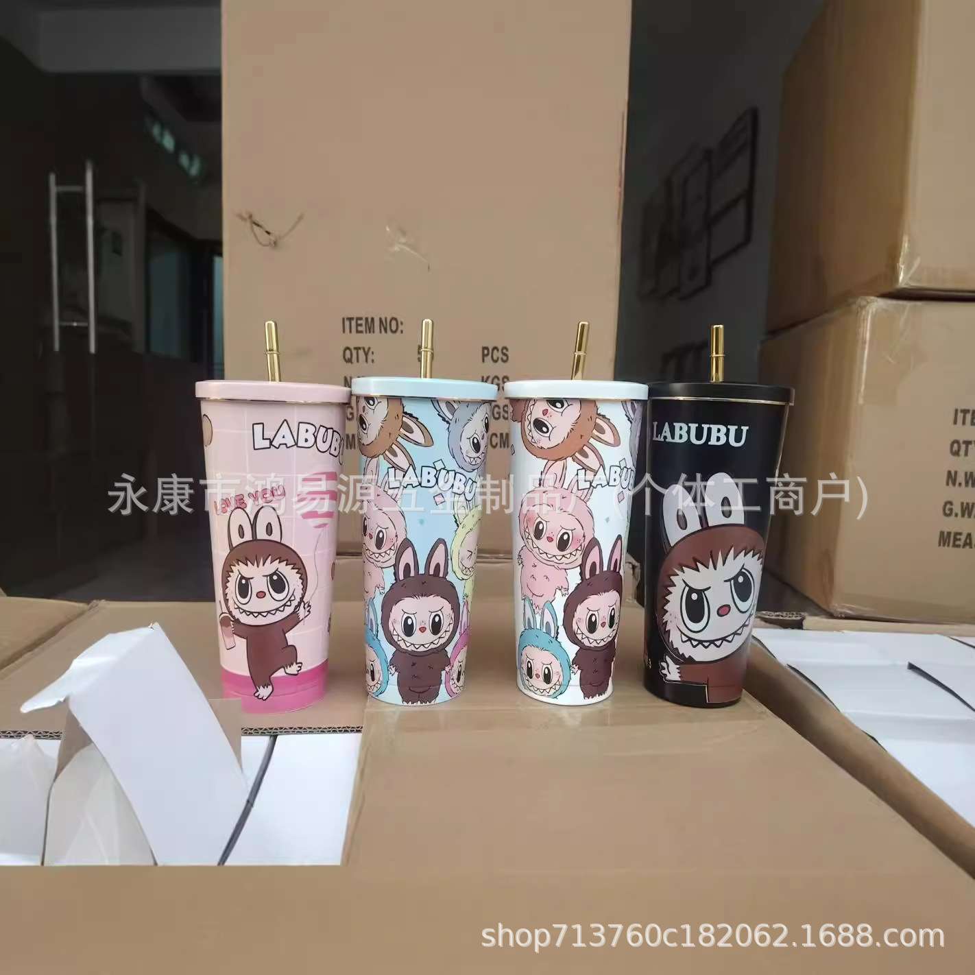 30oz二代汽车杯304不锈钢拉布布保温杯吸管杯车载保冷冰霸杯