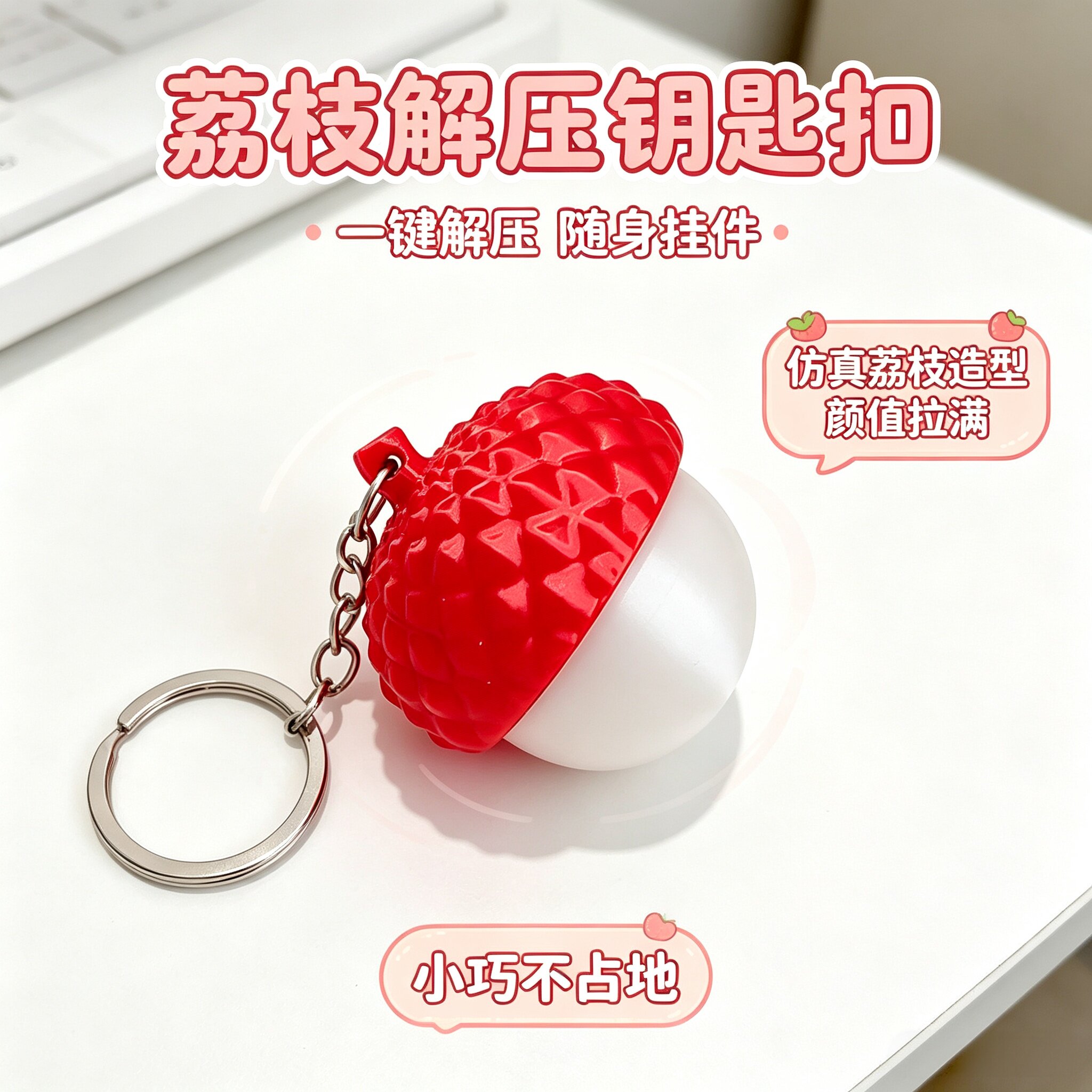 3D打印卡通水果按压解压玩具