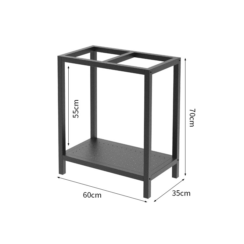 鱼缸承重底座水族箱乌龟缸专y用双层支架金属铁艺落地置物鱼缸柜