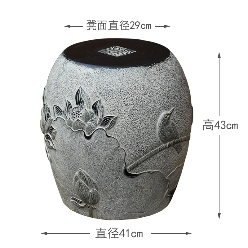 仿石方门墩老旧人造石墩子底座z庭院户外门口石台石鼓摆件石凳单