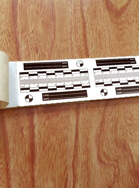 不干胶比例尺本 8cm黑白比例尺本 黑色比例尺 白色比例尺本