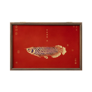 电表箱装饰画轻奢高级感大尺寸客厅配电箱遮盖开关式实木艺术挂画