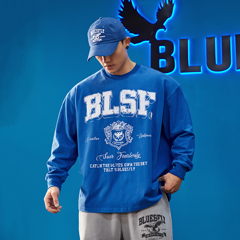 BLUESFLY美式印花运动T恤