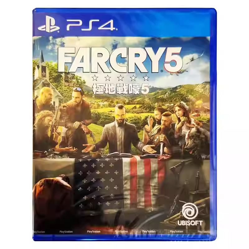 香港直邮 PS4游戏光盘 中文 孤岛惊魂5 Far Cry 5 PS4游戏 现货