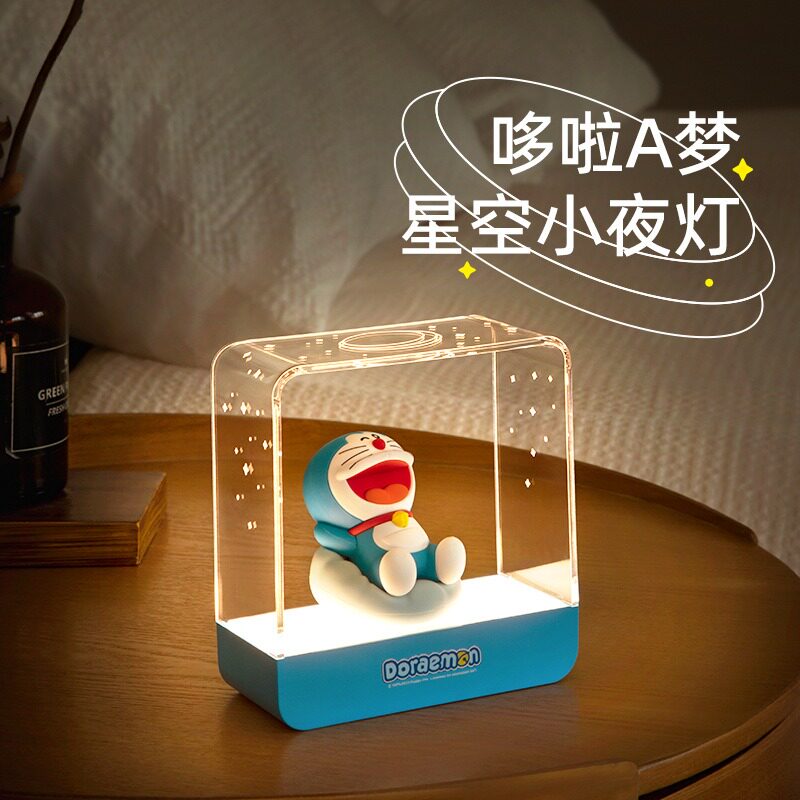 哆啦A梦桌面摆件卧室床头卡通相