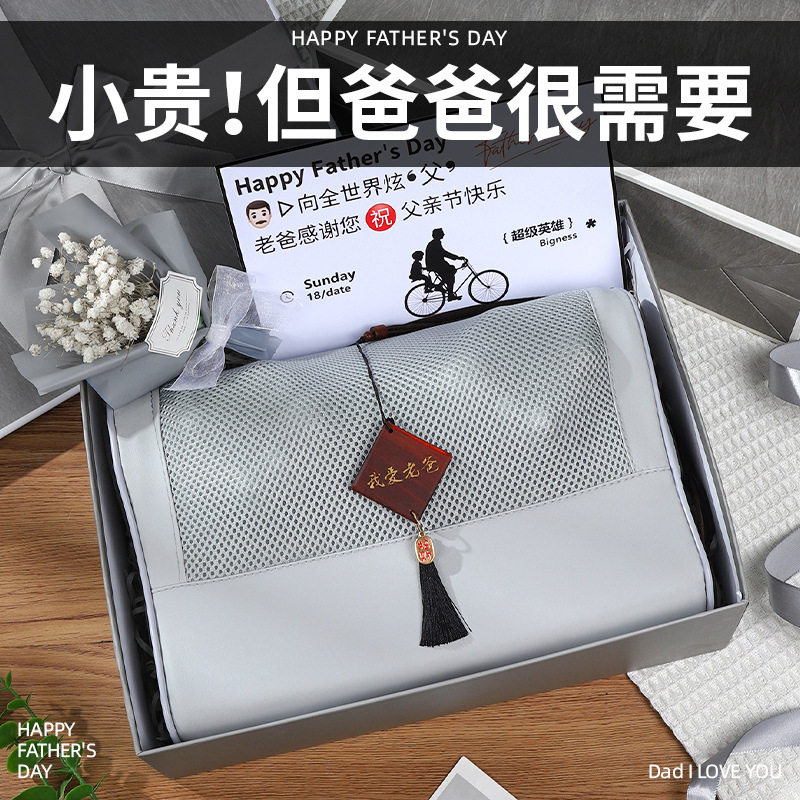 实用高端大气送长辈按摩枕礼盒