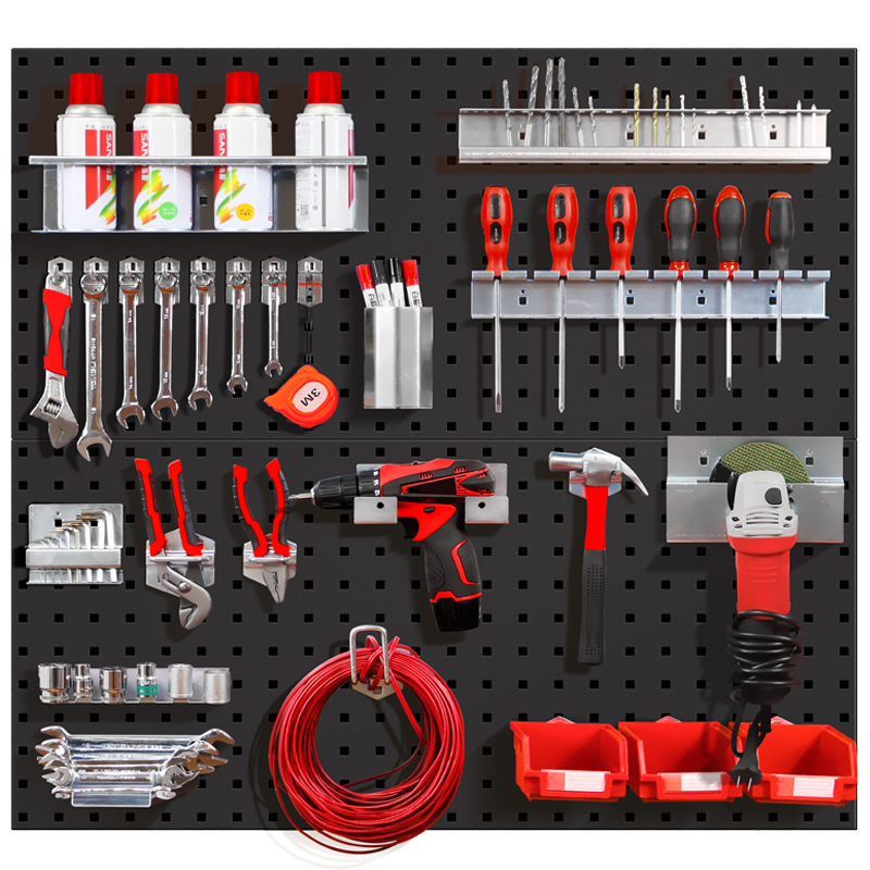 洞洞板五金工具架工具挂板架置物料架墙面收M纳挂架挂钩货架展示